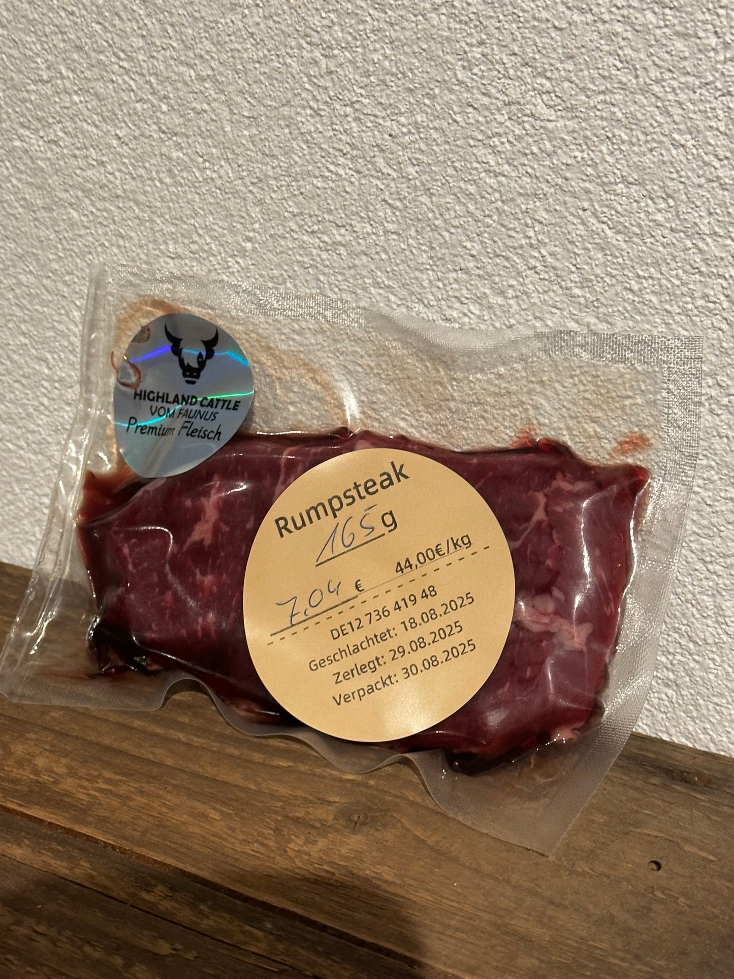 Rumpsteak vom schottischen Hochlandrind